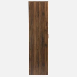 Wardrobe with wood decor, 1 hanging rail and 2 doors