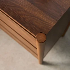 Wood decor chest with 6 drawers