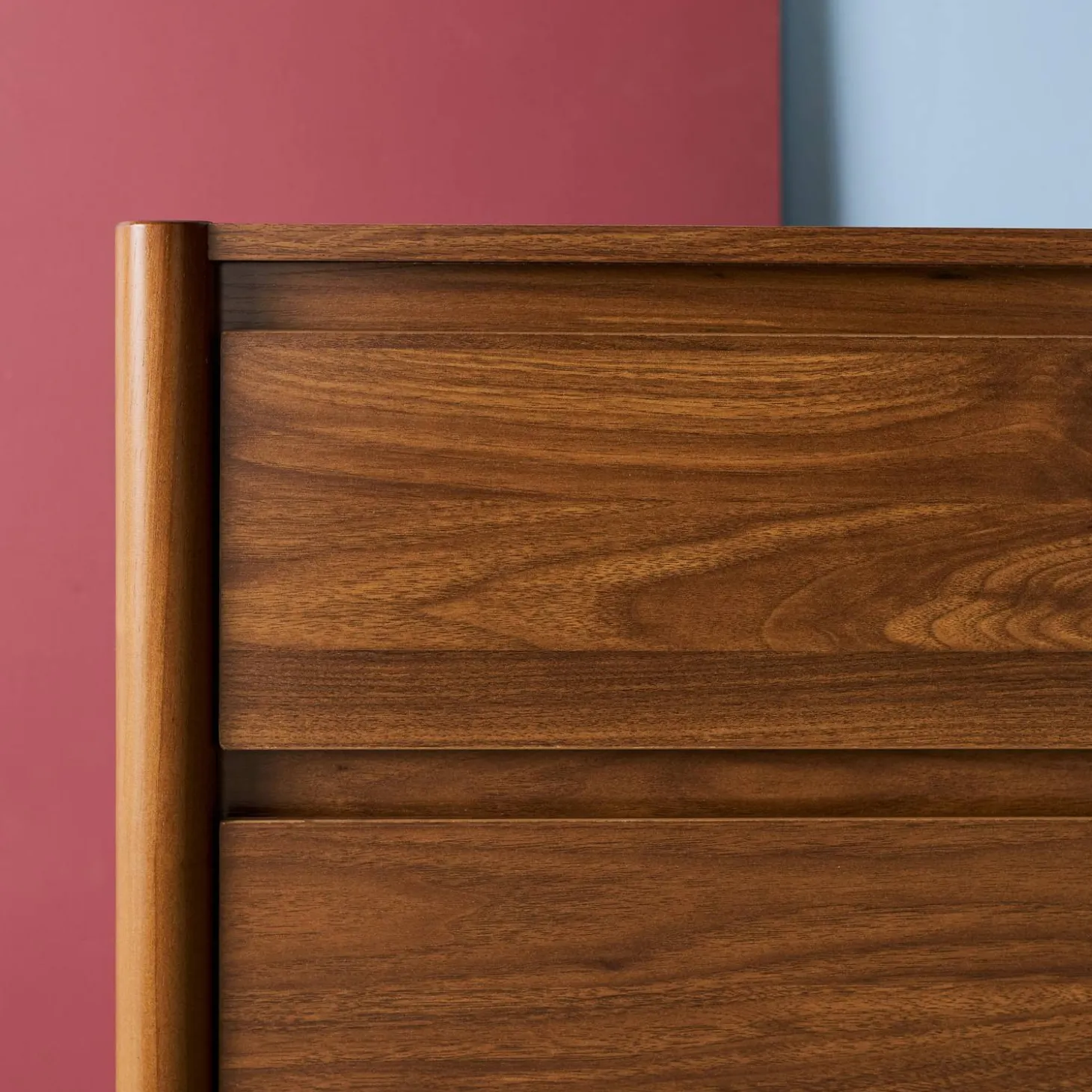 Wood decor chest with 6 drawers
