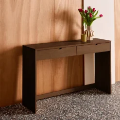 Wood Decor Console 2 Drawers 120 cm