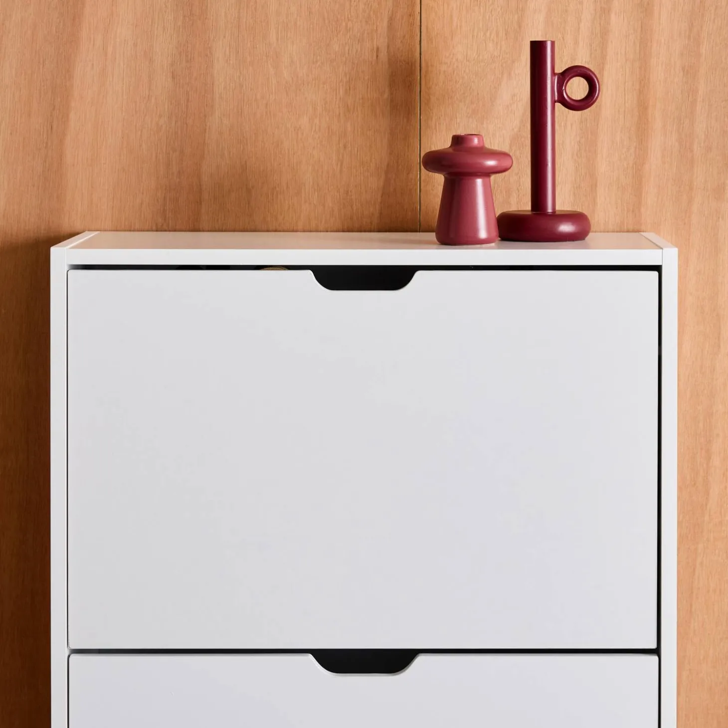 Wood Decor Shoe Cabinet with 3 Drawers
