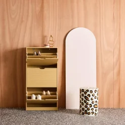 Wood Decor Shoe Cabinet with 3 Drawers