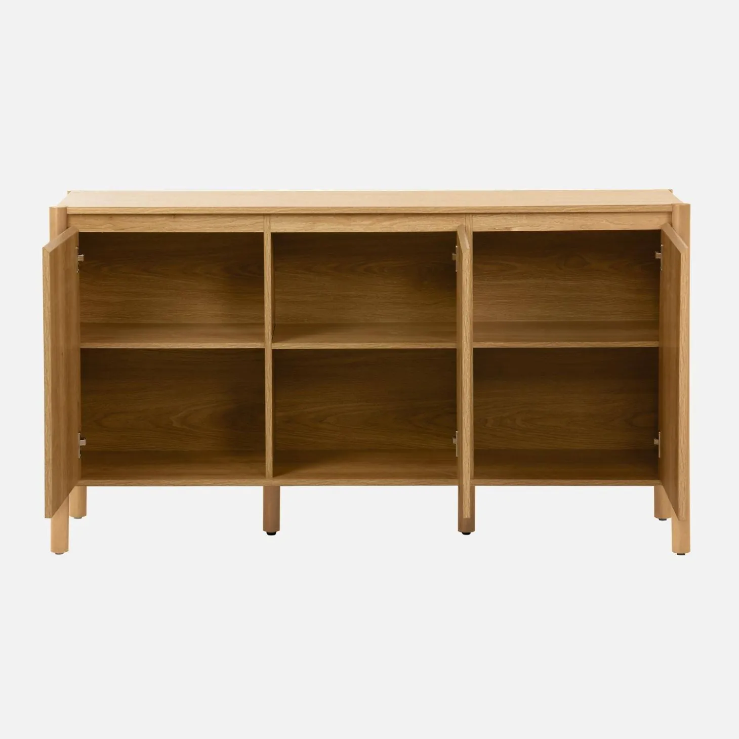 Wood decor sideboard 3 doors 140cm