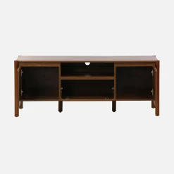 Wood decor TV stand 2 doors 1 drawer 140cm