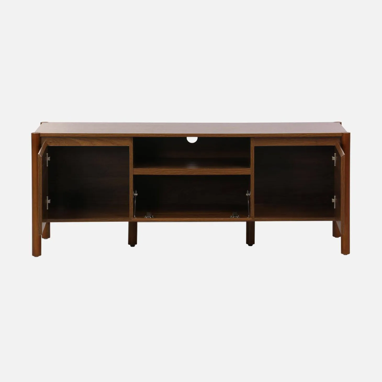 Wood decor TV stand 2 doors 1 drawer 140cm