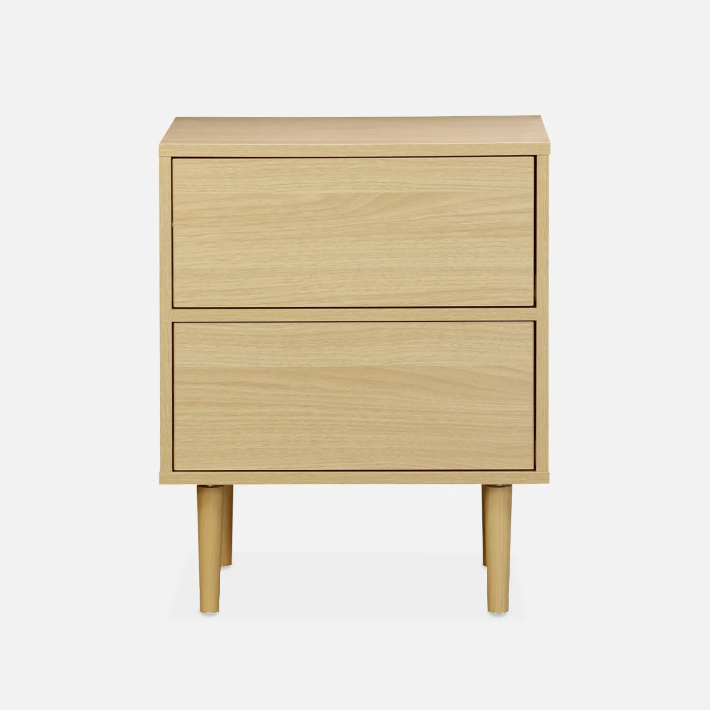 Wood-effect bedside table