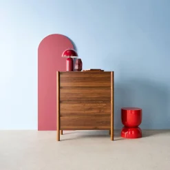 Wood effect chest of 4 drawers
