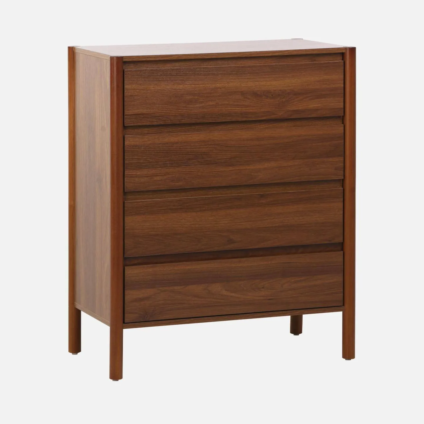 Wood effect chest of 4 drawers