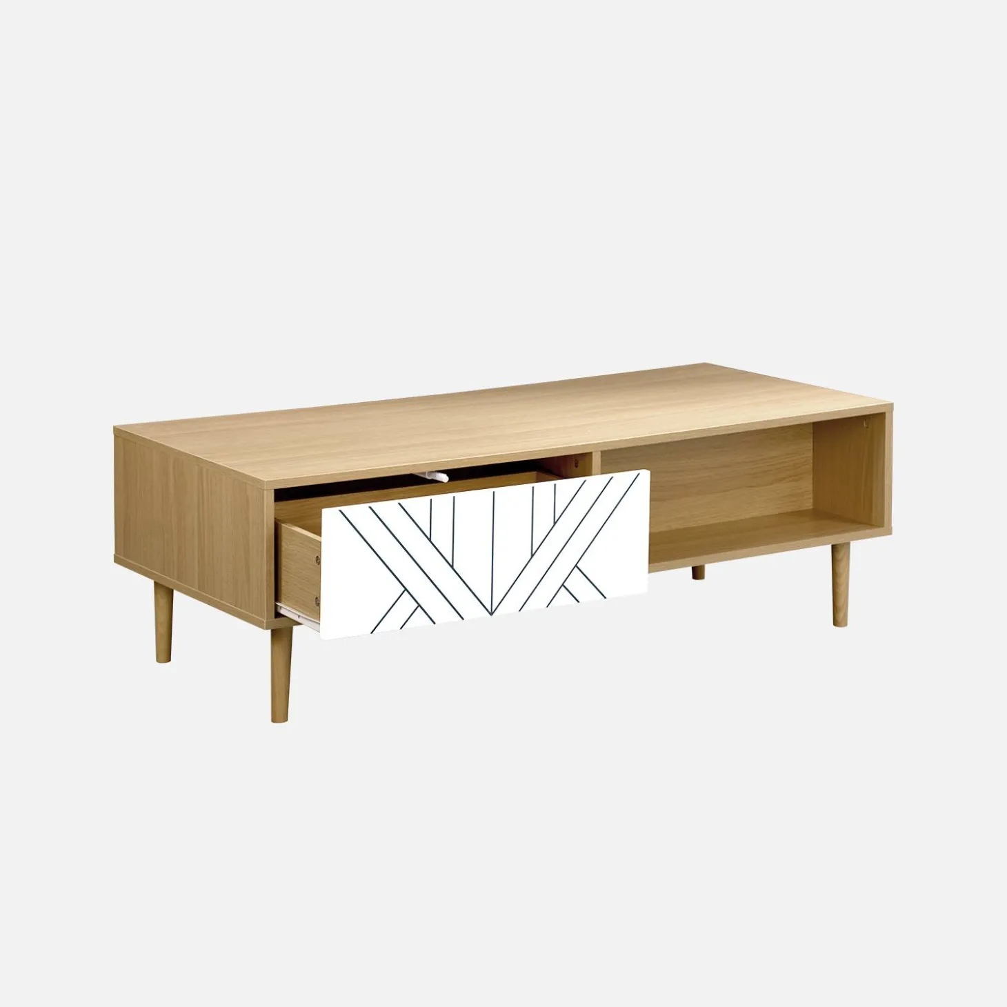 Wood-effect coffee table