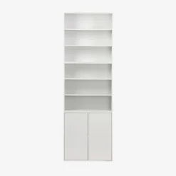 Wood effect storage unit, 2 doors, 70cm