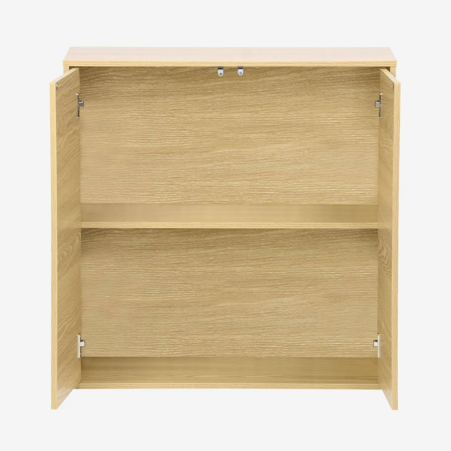 Wood effect storage unit, 2 doors, 70cm