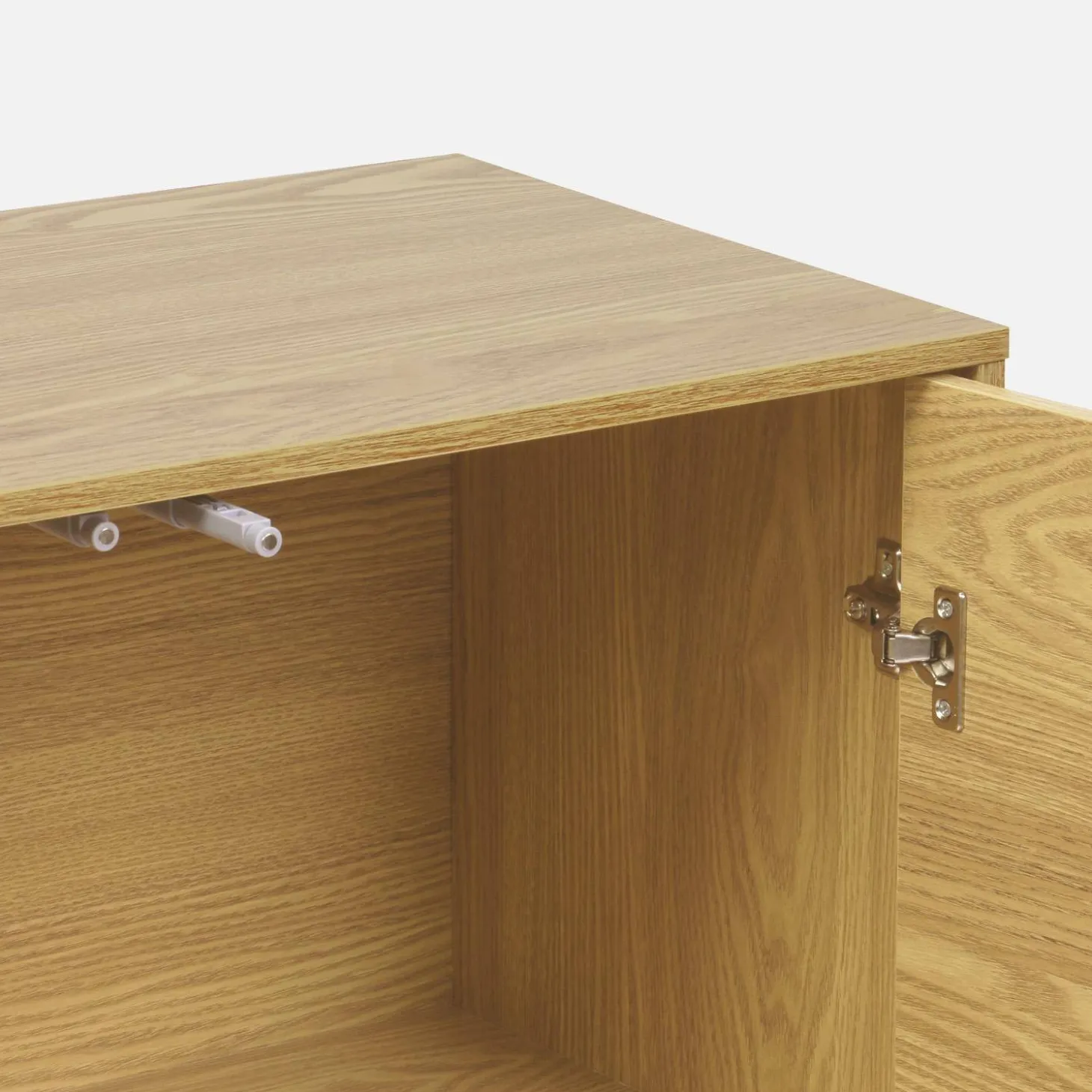 Wood effect storage unit, 2 doors, 70cm
