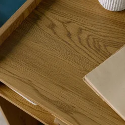 Wooden decor desk with 2 storage compartments