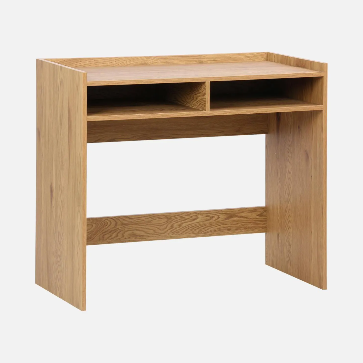 Wooden decor desk with 2 storage compartments