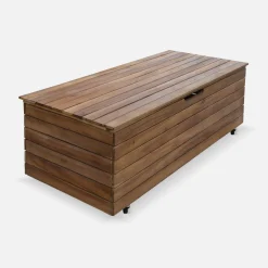 Wooden garden storage box