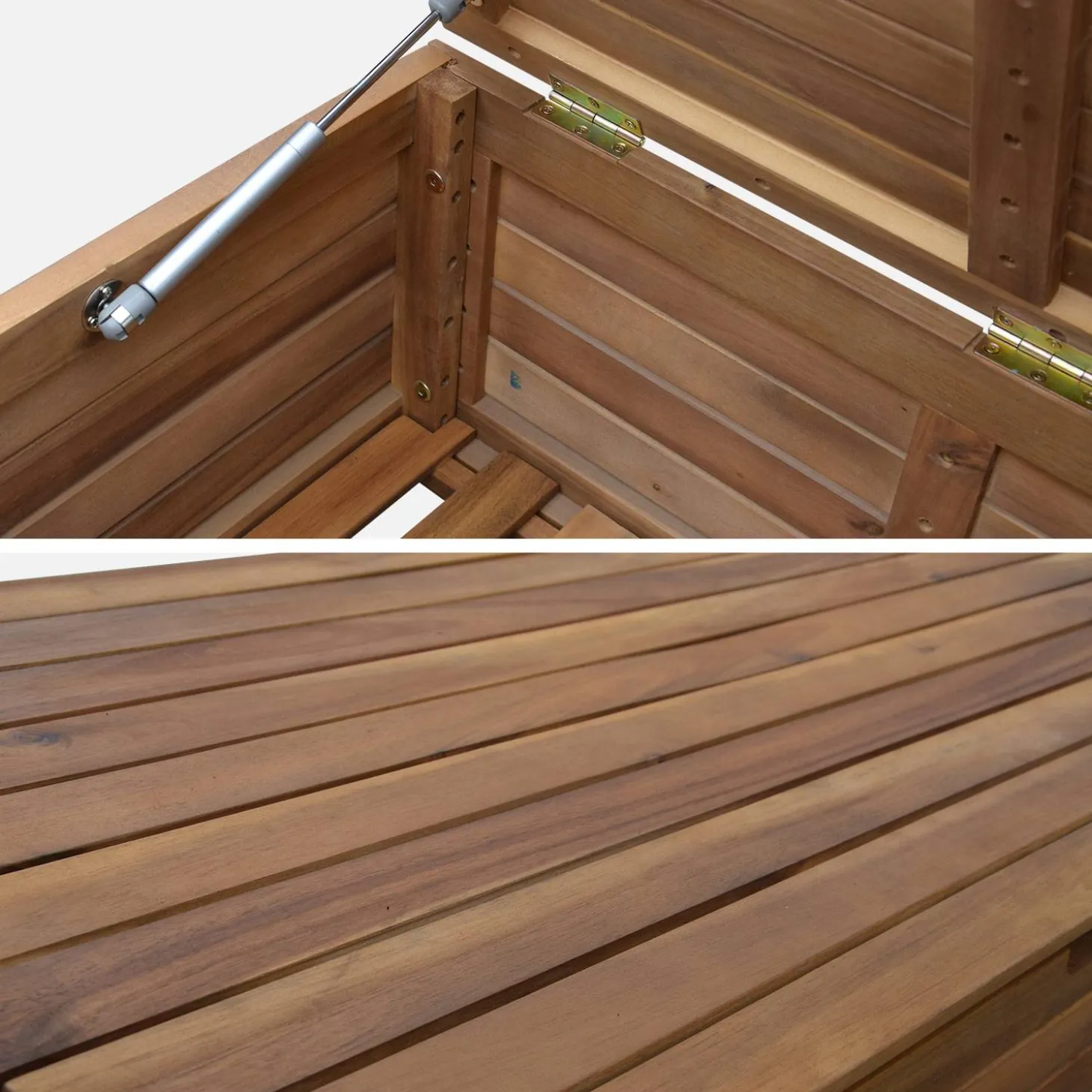 Wooden garden storage box