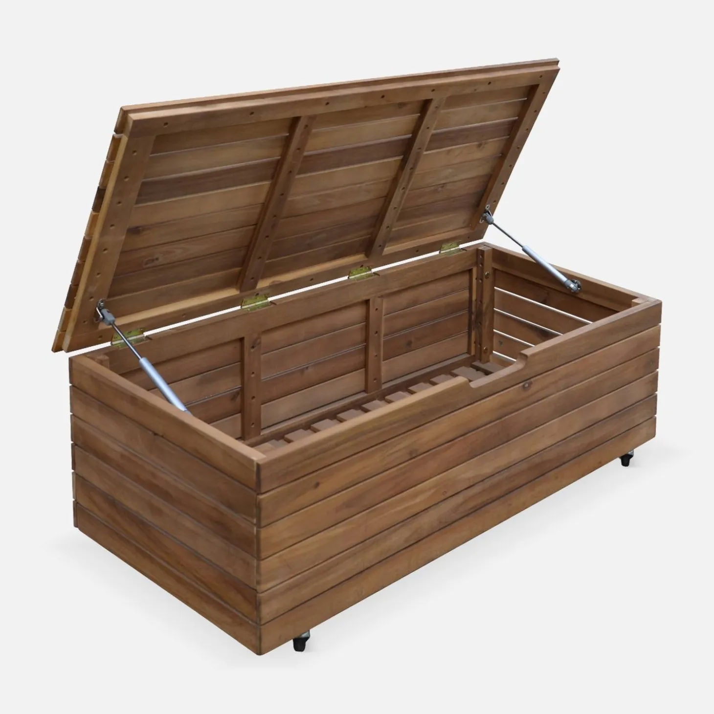 Wooden garden storage box