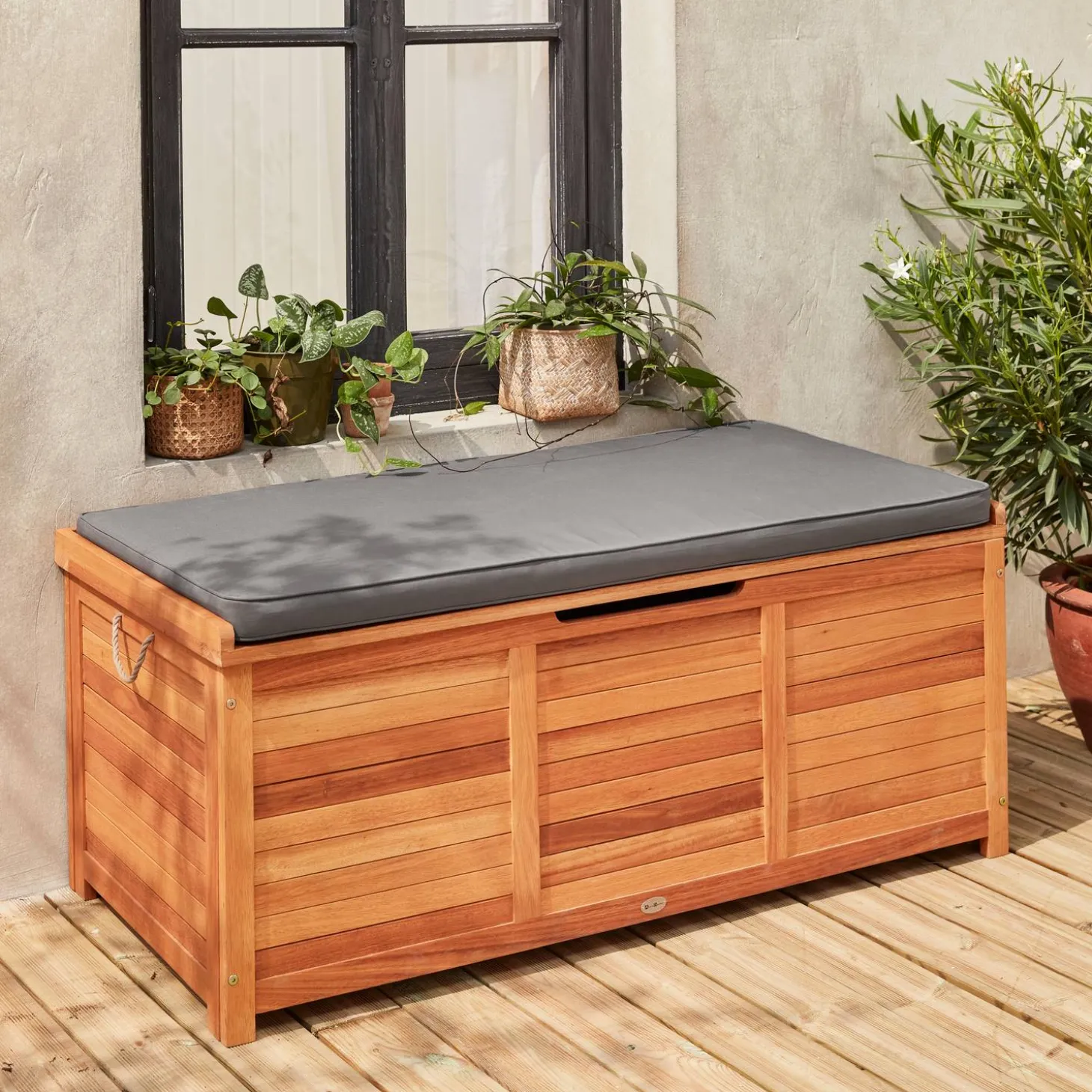 Wooden 200L garden storage box