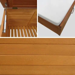 Wooden 200L garden storage box