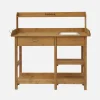 Wooden potting table