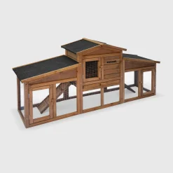 Wooden rabbit hutch