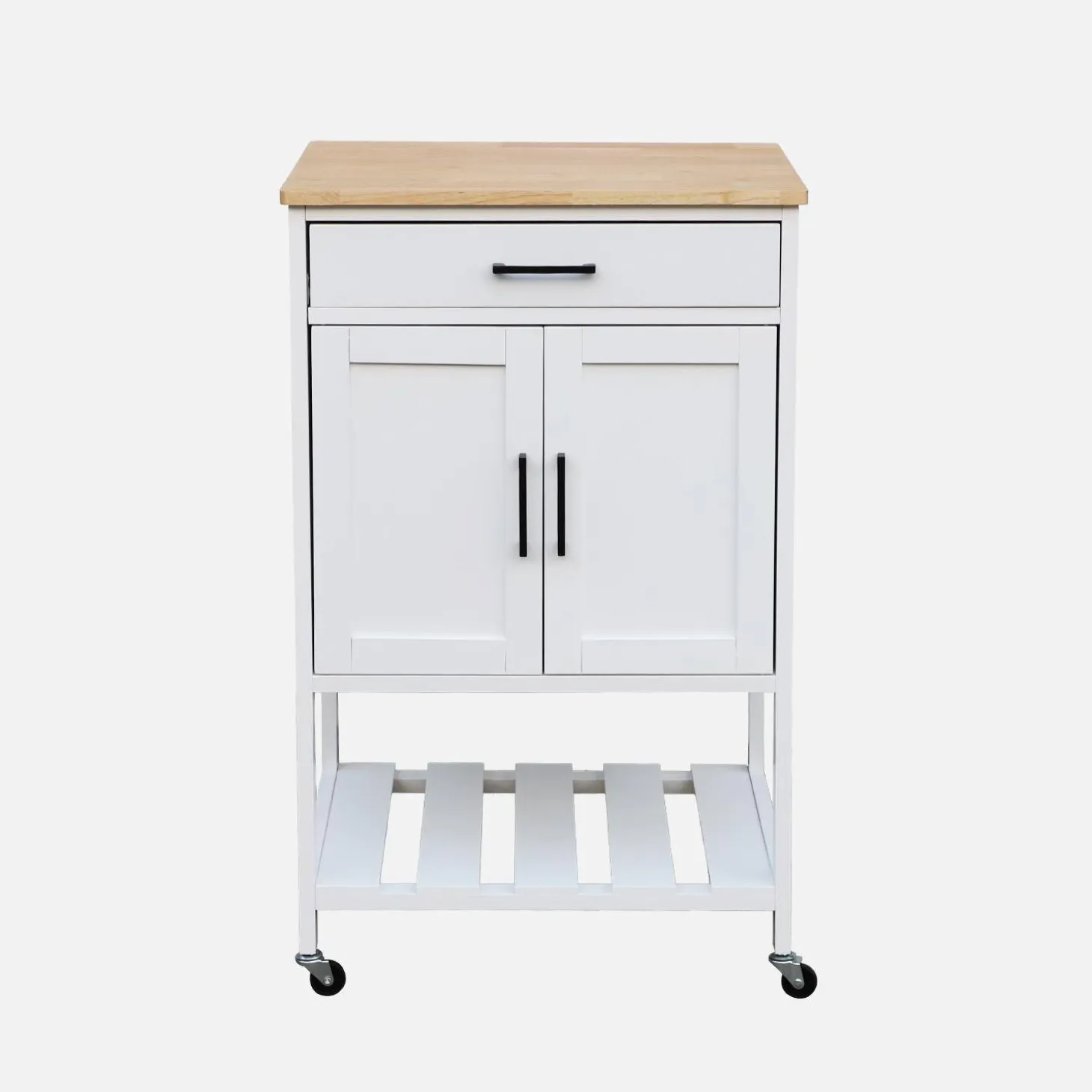 Wooden rubber kitchen serving tray