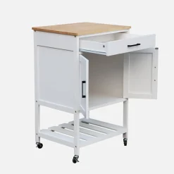 Wooden rubber kitchen serving tray