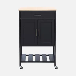 Wooden rubber kitchen serving tray