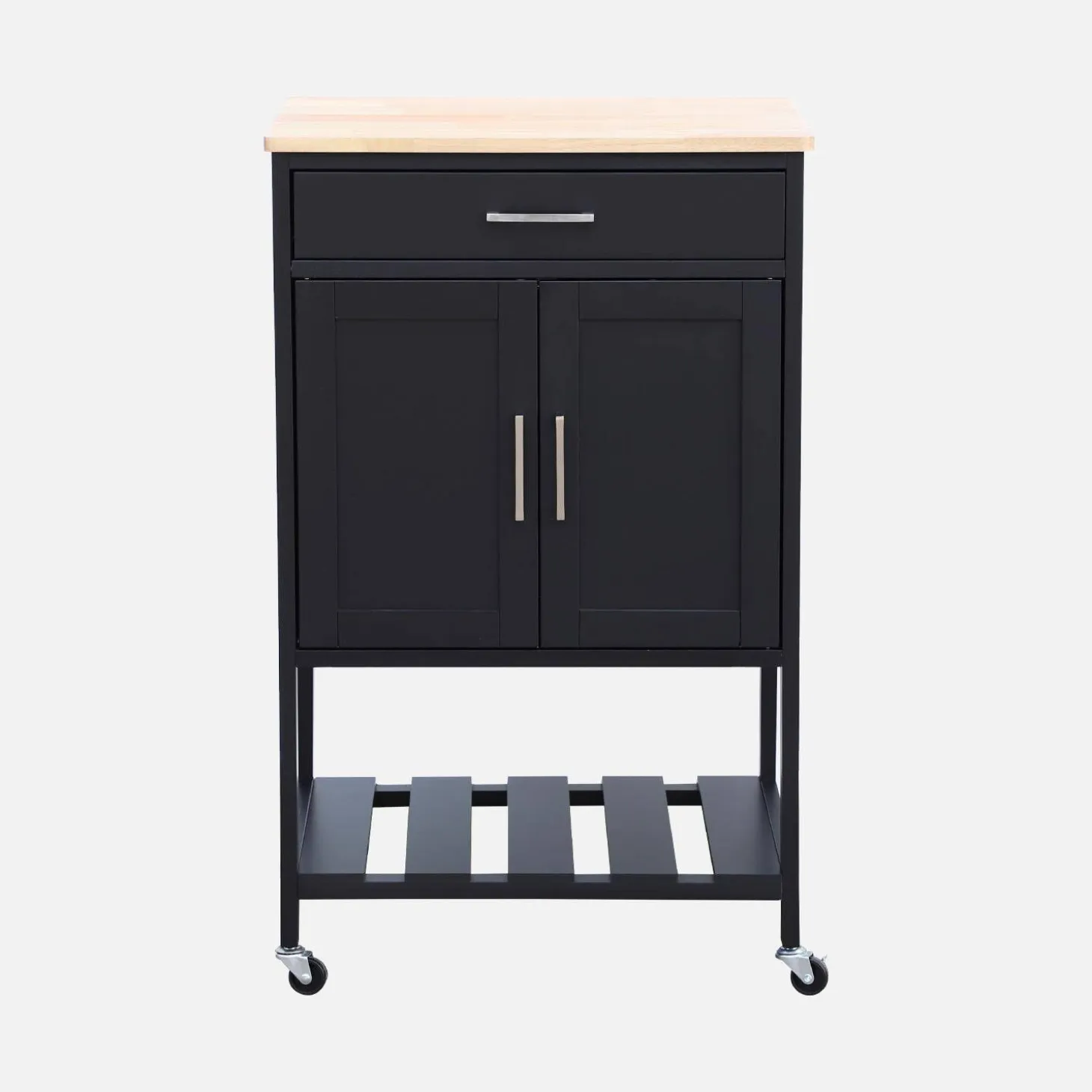 Wooden rubber kitchen serving tray