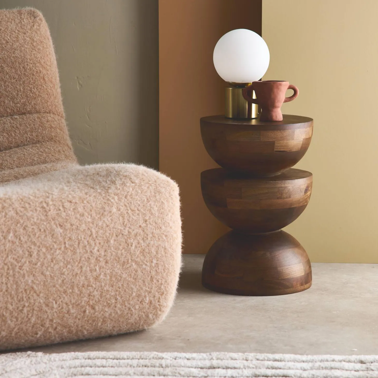 Wooden side table
