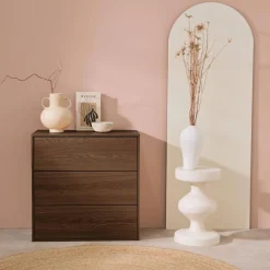 Wooden storage unit, 3 drawers