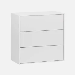 Wooden storage unit, 3 drawers