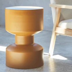 30x47cm metal side table