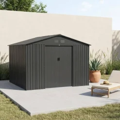 (11 x 10ft) 10.85m² metal garden shed
