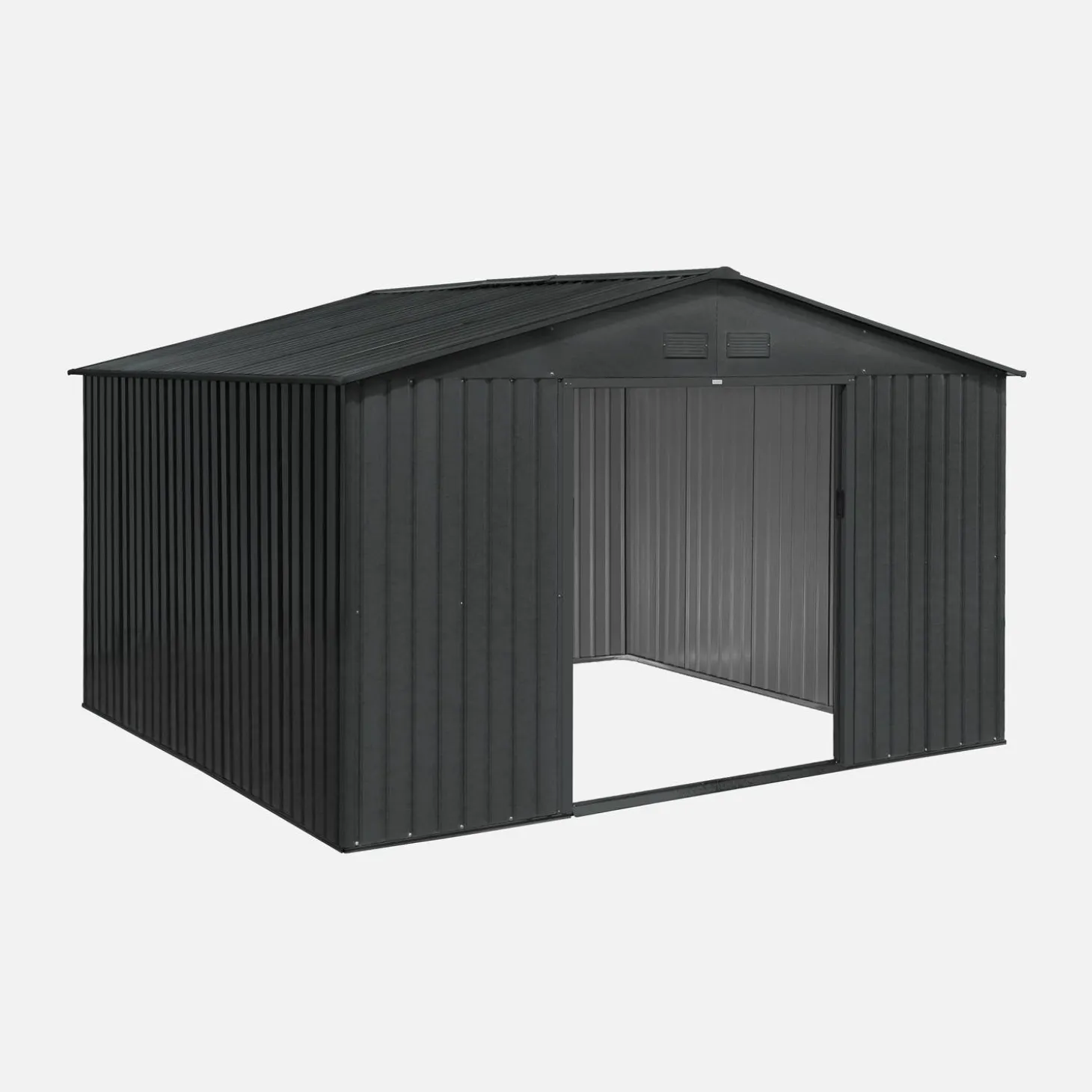 (11 x 10ft) 10.85m² metal garden shed
