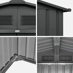 (11 x 10ft) 10.85m² metal garden shed