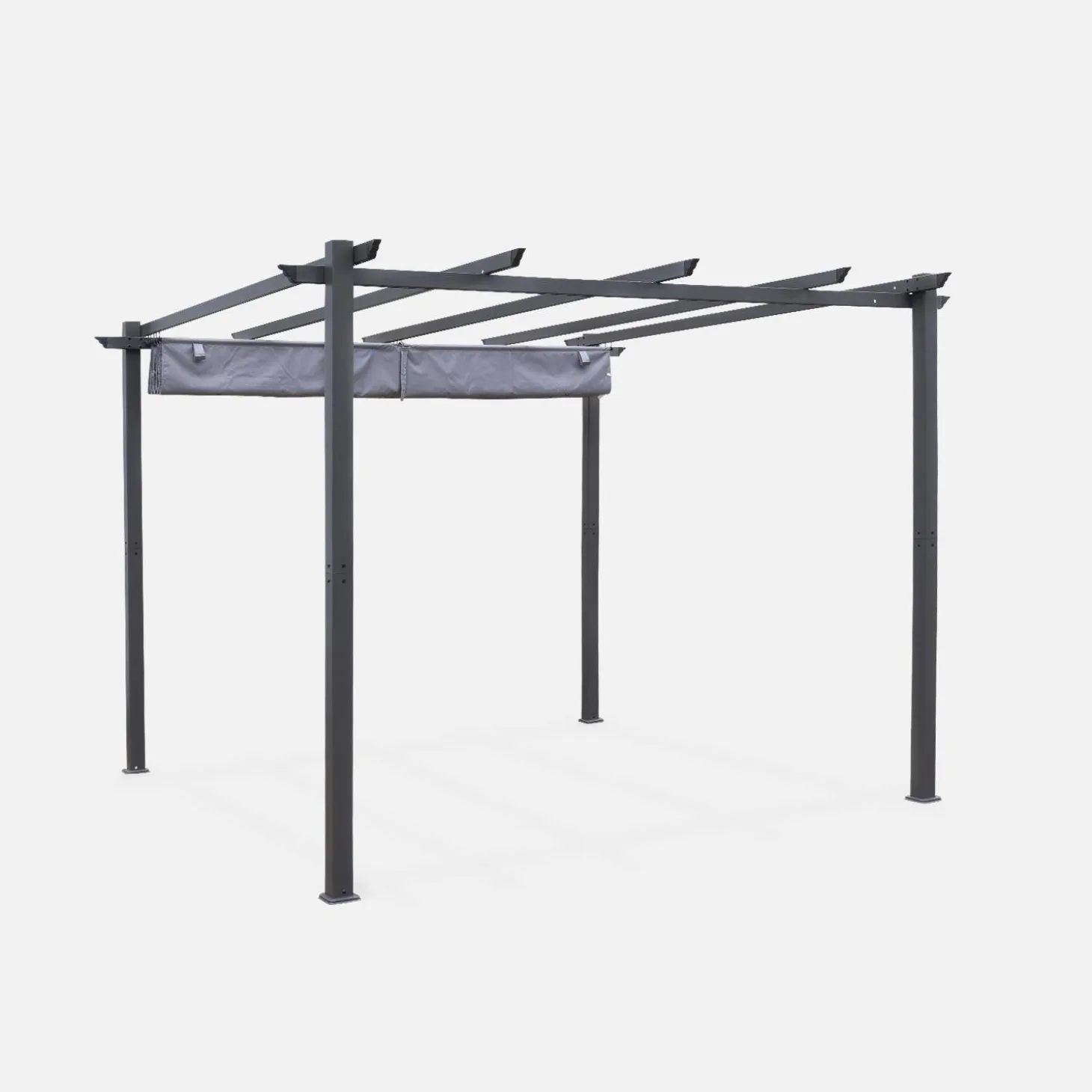 3x3m aluminium pergola with retractable roof