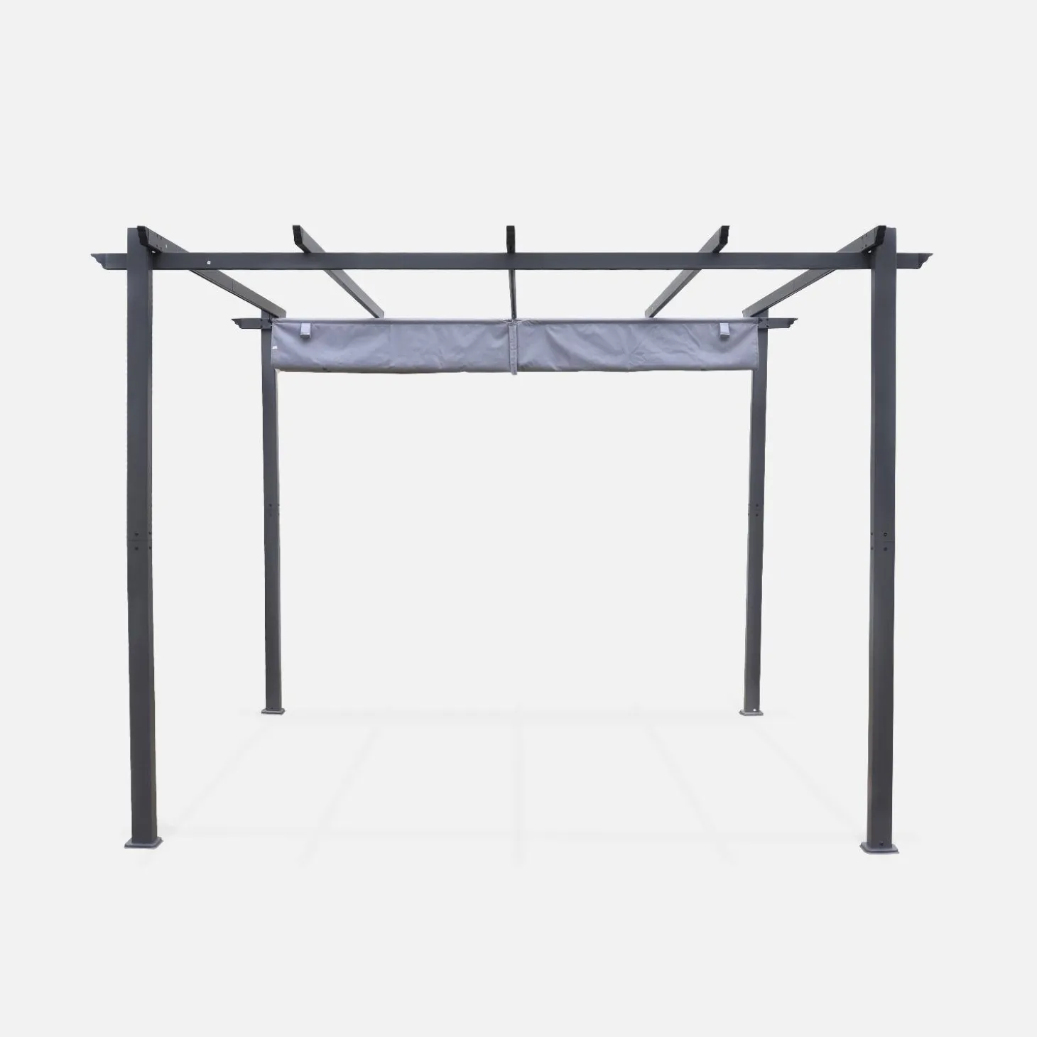 3x3m aluminium pergola with retractable roof