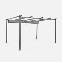 3x4m aluminium pergola with retractable roof