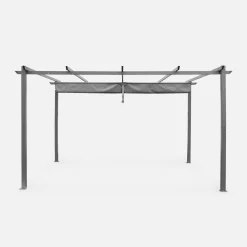 3x4m aluminium pergola with retractable roof