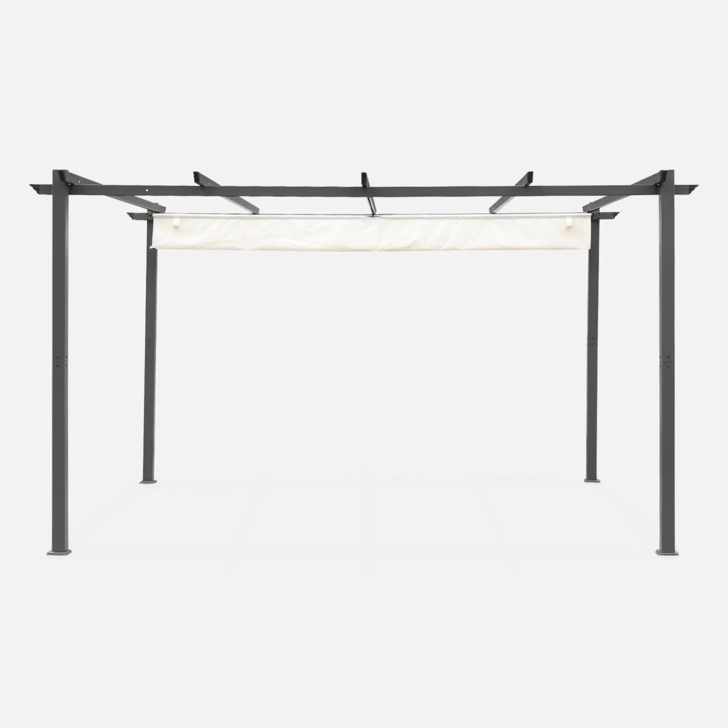 3x4m aluminium pergola with retractable roof