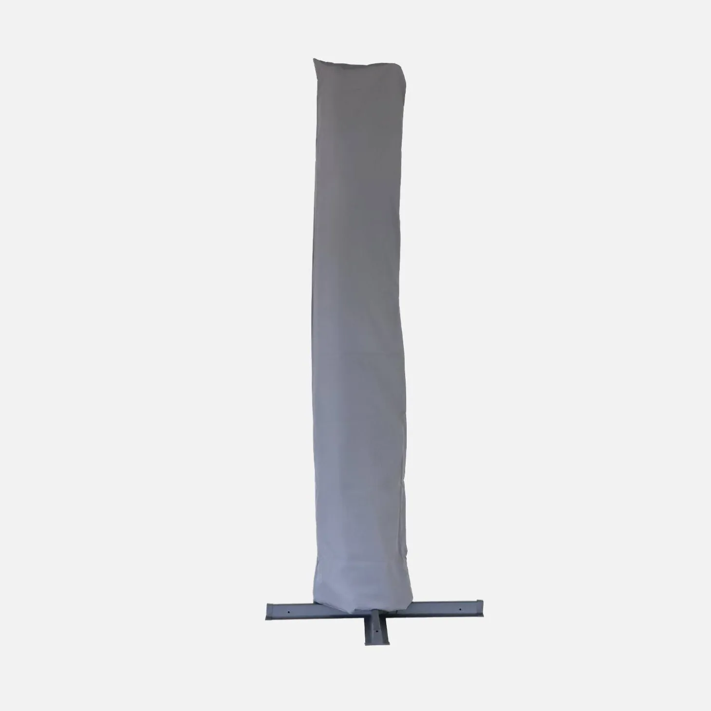 3x4m offset rectangular parasol with 50x50cm weighted slabs