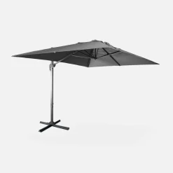 3x4m rectangular cantilever parasol