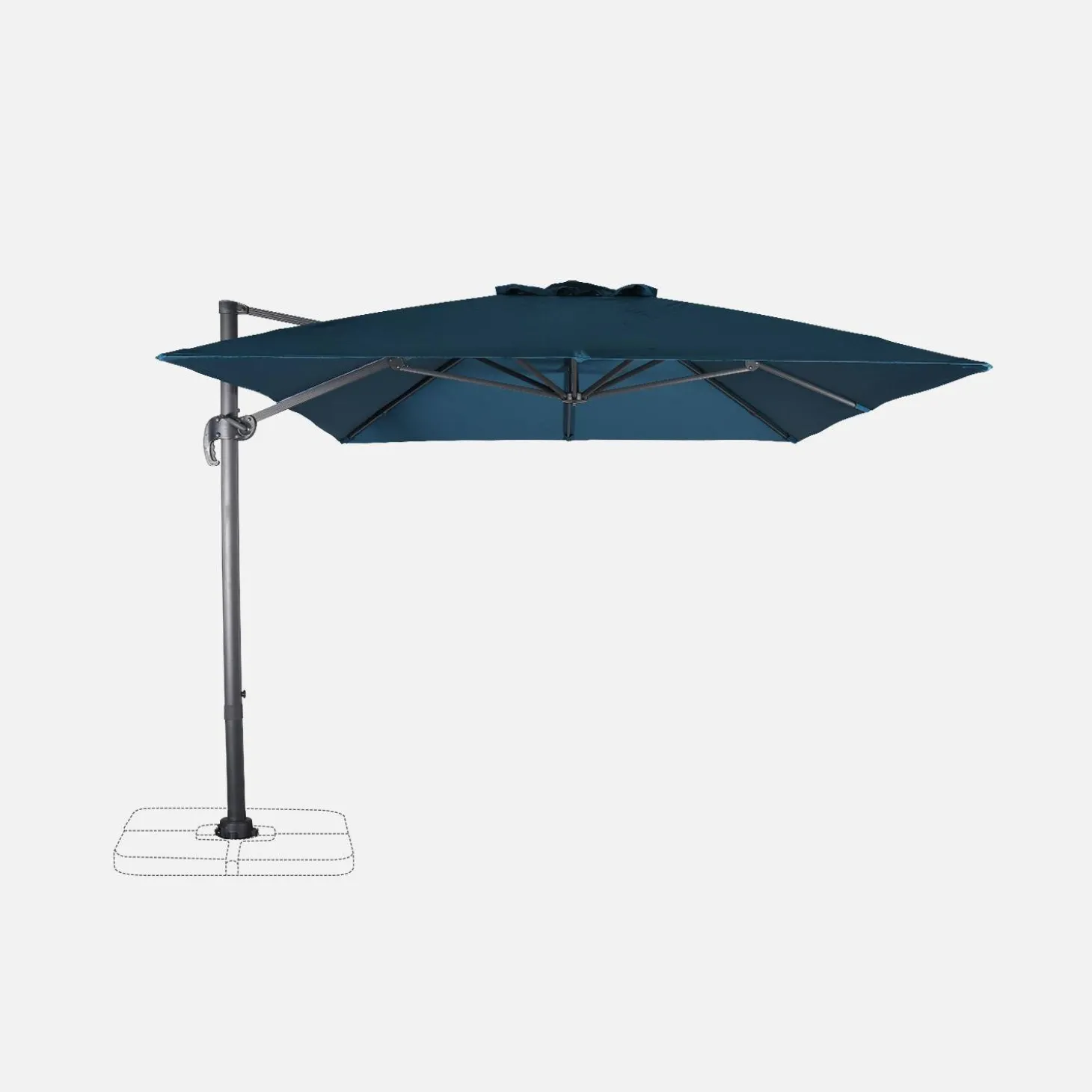 3x4m rectangular cantilever parasol