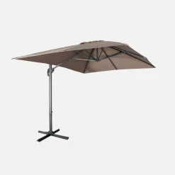 3x4m rectangular cantilever parasol