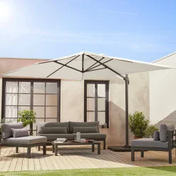 3x4m rectangular cantilever parasol