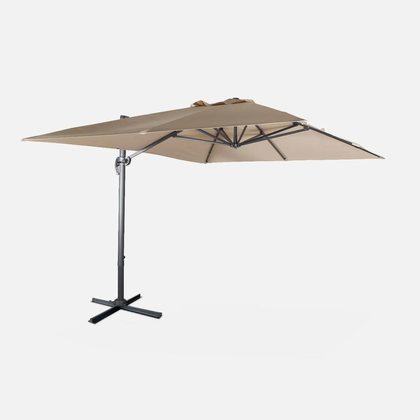 3x4m rectangular cantilever parasol