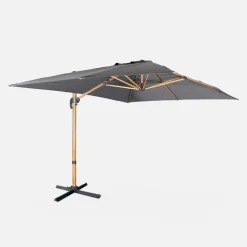3x4m rectangular cantilever parasol