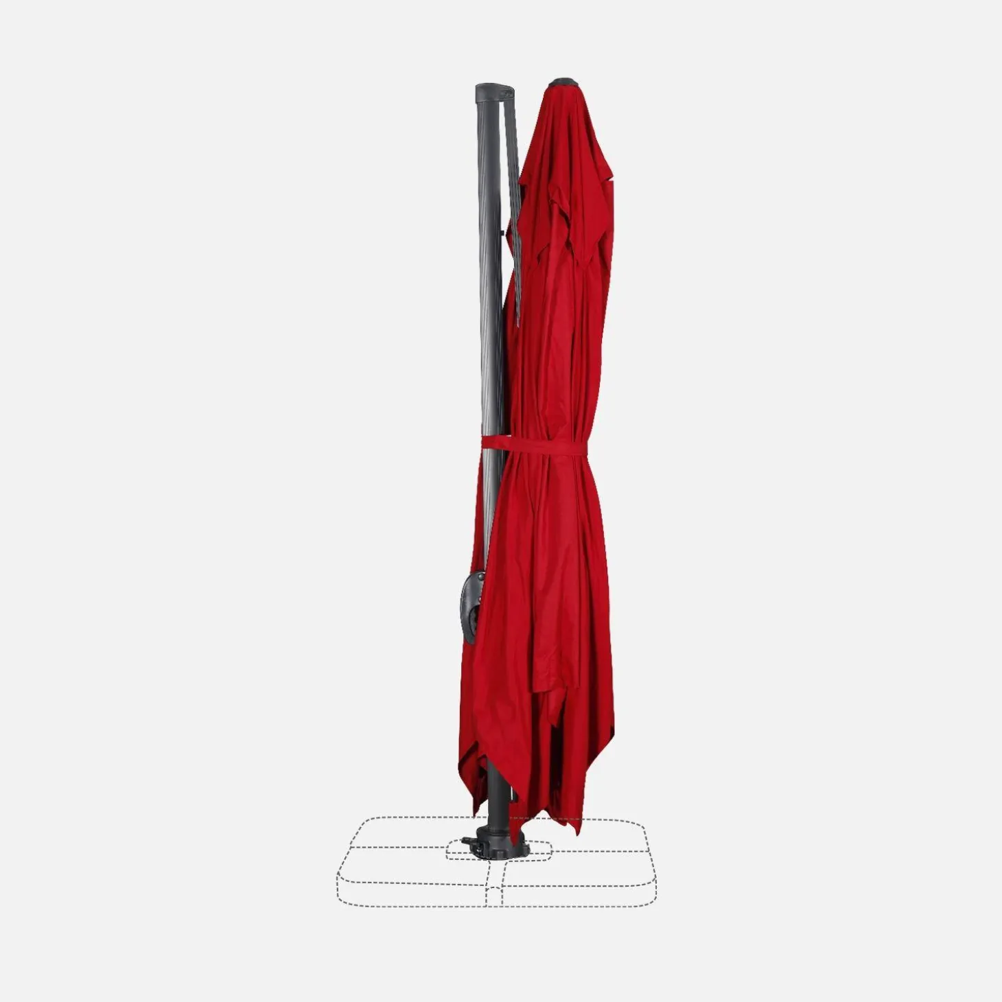 3x4m rectangular cantilever parasol