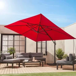 3x4m rectangular cantilever parasol